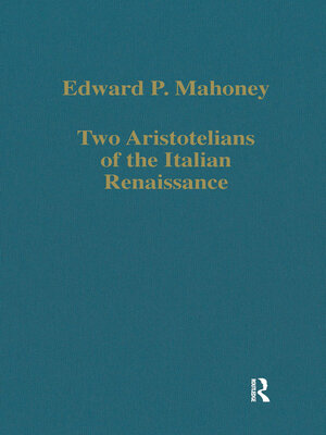 cover image of Two Aristotelians of the Italian Renaissance